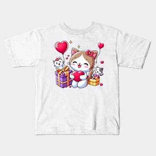 Valentine's Cartoon Delights T-Shirt Kids T-Shirt